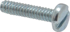 Value Collection - #4-40 UNC, 1/2" Length Under Head Slotted Drive Machine Screw - Binding Head, Grade J82 Steel, Zinc-Plated Finish, Without Washer - Exact Tool & Supply