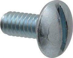 Value Collection - #8-32 UNC, 3/8" Length Under Head Slotted Drive Machine Screw - Truss Head, Grade 2 Steel, Zinc-Plated Finish, Without Washer - Exact Tool & Supply