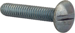 Value Collection - #8-32 UNC, 7/8" Length Under Head Slotted Drive Machine Screw - Truss Head, Grade 2 Steel, Zinc-Plated Finish, Without Washer - Exact Tool & Supply