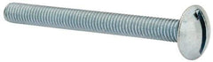 Value Collection - #10-32 UNF, 2" Length Under Head Slotted Drive Machine Screw - Truss Head, Grade 2 Steel, Zinc-Plated Finish, Without Washer - Exact Tool & Supply