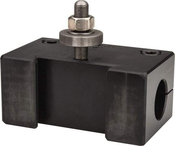 Aloris - Series DA, #4D Boring Bar Tool Post Holder - 17 to 48" Lathe Swing, 3-1/4" OAH, 1-5/8" Centerline Height - Exact Tool & Supply