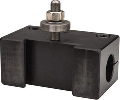 Aloris - Series DA, #4D Boring Bar Tool Post Holder - 17 to 48" Lathe Swing, 3-1/4" OAH, 1-5/8" Centerline Height - Exact Tool & Supply