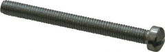 Value Collection - #10-32 UNF, 2" Length Under Head Slotted Drive Machine Screw - Fillister Head, Grade J82 Steel, Zinc-Plated Finish, Without Washer - Exact Tool & Supply