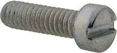 Value Collection - #12-24 UNC, 3/4" Length Under Head Slotted Drive Machine Screw - Fillister Head, Grade 2 Steel, Zinc-Plated Finish, Without Washer - Exact Tool & Supply