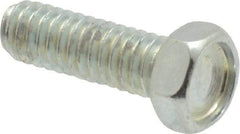 Value Collection - #8-32 UNC, 1/2" Length Under Head Hex Drive Machine Screw - Hex Head, Grade J82 Steel, Zinc-Plated Finish, Without Washer - Exact Tool & Supply