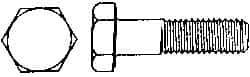 Value Collection - M6x1.00mm Metric Coarse, 140mm Length Under Head Hex Head Cap Screw - Partially Threaded, Grade 316 & Austenitic A4 Stainless Steel, Uncoated, 10mm Hex - Exact Tool & Supply