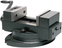 Wilton - 4" Jaw Width, 4" Max Jaw Opening, 1-1/2" Throat Depth, Manual Precision Self Centering Vise - Alloy Steel, 11-13/32" OAL x 7.9" OAW x 6-7/64" OAH - Exact Tool & Supply