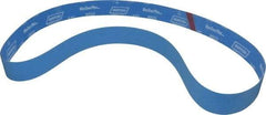 Norton - 2" Wide x 72" OAL, 120 Grit, Zirconia Alumina Abrasive Belt - Zirconia Alumina, Fine, Coated, X Weighted Cloth Backing, Series R823 - Exact Tool & Supply