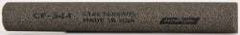 Norton - 4" Long x 1/2" Diam Aluminum Oxide Sharpening Stone - Half Round, Coarse Grade - Exact Tool & Supply