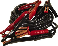 Associated Equipment - 15 Ft. Long, 500 Amperage Rating, Heavy Duty Booster Cable - Black & Red, 5 AWG Wire Guage - Exact Tool & Supply