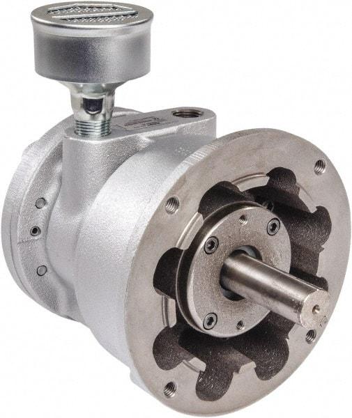 Gast - 5-1/4 hp Reversible Flange Air Actuated Motor - 0:00 Gear Ratio, 2,500 Max RPM, 2.13" Shaft Length, 7/8" Shaft Diam - Exact Tool & Supply
