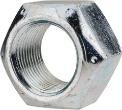 Value Collection - 1-14 UNF Grade C Hex Lock Nut with Distorted Thread - 1-1/2" Width Across Flats, 7/8" High, Cadmium Clear-Plated Finish - Exact Tool & Supply