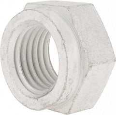 Value Collection - 1-1/2 - 6 UNC Grade C Hex Lock Nut with Distorted Thread - 2-1/4" Width Across Flats, 1-5/16" High, Cadmium Clear-Plated Finish - Exact Tool & Supply