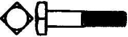 Value Collection - 1/2-13" UNC, 9" Length Under Head Square Head Bolt - Grade 2 Steel, Uncoated - Exact Tool & Supply