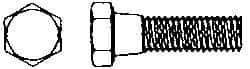 Value Collection - 3/8-16 Thread, 6" Length Under Head, Steel Hex Head Bolt - Hot Dipped Galvanized Coated, 9/16" Hex, UNC Thread, ANSI/ASME B18.2.2 & ASME B18.2.1, Grade 2 - Exact Tool & Supply