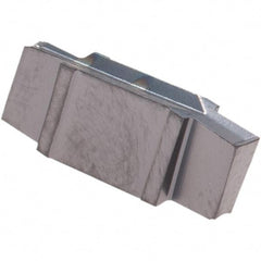 Iscar - 170010GIP Grade IC908, 1.7mm Cutting Width Carbide Grooving Insert - 3mm Max Depth of Cut, Neutral, 0.1mm Corner Radius, TiAlN Finish - Exact Tool & Supply