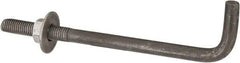 Value Collection - 5/8-11, 10" OAL Bent Anchor Bolt - Grade 2 Steel - Exact Tool & Supply