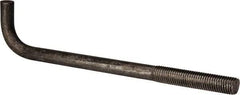 Value Collection - 3/4-10, 12" OAL Bent Anchor Bolt - Grade 2 Steel - Exact Tool & Supply