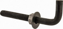 Value Collection - 1-8, 10" OAL Bent Anchor Bolt - Grade 2 Steel - Exact Tool & Supply