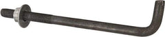 Value Collection - 1-8, 18" OAL Bent Anchor Bolt - Grade 2 Steel - Exact Tool & Supply