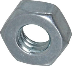Value Collection - 5/16-18 UNC Steel Right Hand Machine Screw Hex Nut - 9/16" Across Flats, 7/32" High, Zinc Clear Finish - Exact Tool & Supply