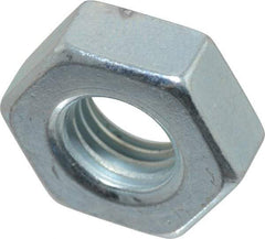 Value Collection - 5/16-24 UN Steel Right Hand Machine Screw Hex Nut - 9/16" Across Flats, 0.225" High, Zinc-Plated Finish, 2B Class of Fit - Exact Tool & Supply