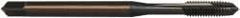 OSG - #10-32 UNF, 3 Flute, Oxide Finish, Vanadium High Speed Steel Spiral Point Tap - Plug Chamfer, Right Hand Thread, 70mm OAL, 7/8" Thread Length, 0.194" Shank Diam, 2B Class of Fit, Series 251 - Exact Tool & Supply