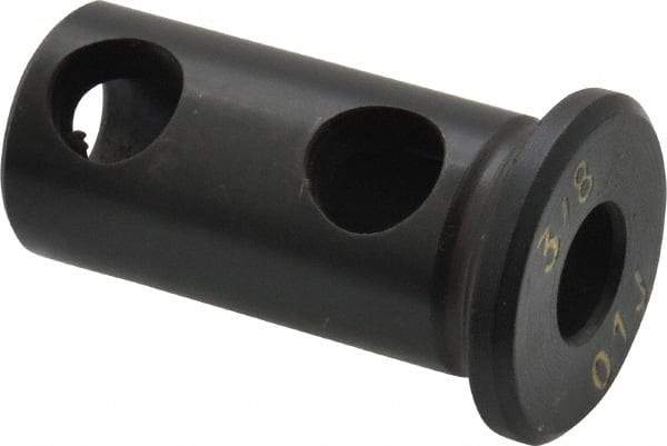 Global CNC Industries - 3/8" ID, 3/4" OD, 1-1/2" Length Under Head, Type J Lathe Tool Holder Bushing - Type J, 0.19 Inch Thick Head - Exact Tool & Supply