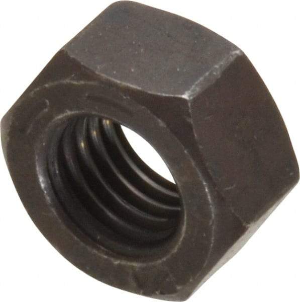 Value Collection - 5/16-24 UNF Steel Right Hand Hex Nut - 1/2" Across Flats, 17/64" High, Uncoated - Exact Tool & Supply