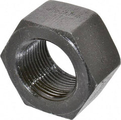 Value Collection - 1-1/4 - 12 UNF Steel Right Hand Hex Nut - 1-7/8" Across Flats, 1-1/16" High, Uncoated - Exact Tool & Supply