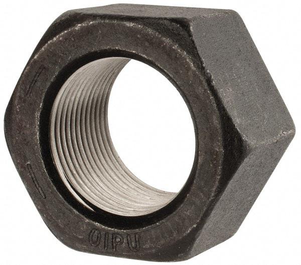 Value Collection - 1-3/8 - 12 UN Steel Right Hand Hex Nut - 2-1/16" Across Flats, 1-11/64" High, Uncoated - Exact Tool & Supply