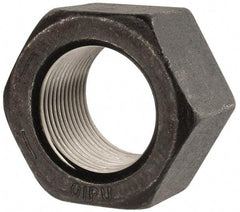 Value Collection - 1-3/8 - 12 UN Steel Right Hand Hex Nut - 2-1/16" Across Flats, 1-11/64" High, Uncoated - Exact Tool & Supply