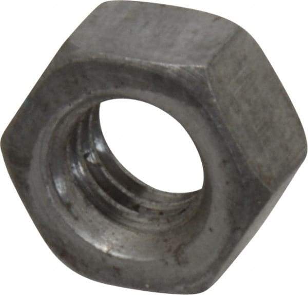 Value Collection - 5/16-18 UNC Steel Right Hand Hex Nut - 1/2" Across Flats, 0.2656" High, Uncoated - Exact Tool & Supply
