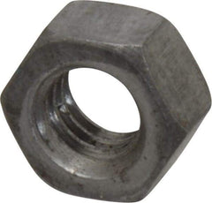 Value Collection - 5/16-18 UNC Steel Right Hand Hex Nut - 1/2" Across Flats, 0.2656" High, Uncoated - Exact Tool & Supply