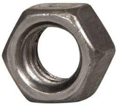 Value Collection - 3/8-16 UNC Steel Right Hand Hex Nut - 9/16" Across Flats, 0.3281" High, Uncoated - Exact Tool & Supply