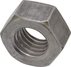 Value Collection - 9/16-12 UN Steel Right Hand Hex Nut - 7/8" Across Flats, 31/64" High, Uncoated - Exact Tool & Supply