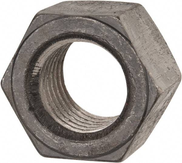 Value Collection - 1-1/4 - 7 UN Steel Right Hand Hex Nut - 1-7/8" Across Flats, 1-1/16" High, Uncoated - Exact Tool & Supply