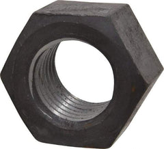 Value Collection - 1-1/2 - 6 UN Steel Right Hand Hex Nut - 2-1/4" Across Flats, 1-9/32" High, Uncoated - Exact Tool & Supply