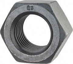 Value Collection - 1-5/8 - 5-1/2 UNC Steel Right Hand Hex Nut - 2-7/16" Across Flats, 1-25/64" High, Uncoated - Exact Tool & Supply