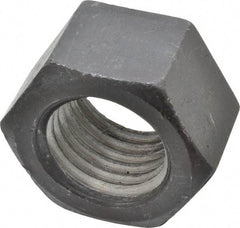 Value Collection - 1-3/4 - 5 UNC Steel Right Hand Hex Nut - 2-5/8" Across Flats, 1-1/2" High, Uncoated - Exact Tool & Supply