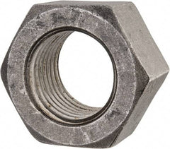 Value Collection - 2-1/2 - 4 UNC Steel Right Hand Hex Nut - 3-3/4" Across Flats, 2-9/64" High, Uncoated - Exact Tool & Supply