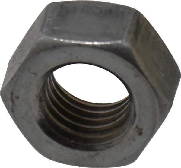 Value Collection - 5/16-24 UNF Steel Right Hand Hex Nut - 1/2" Across Flats, 0.2656" High, Uncoated - Exact Tool & Supply