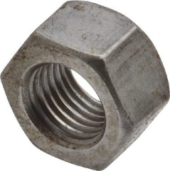 Value Collection - 3/8-24 UNF Steel Right Hand Hex Nut - 9/16" Across Flats, 0.3281" High, Uncoated - Exact Tool & Supply