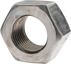 Value Collection - 9/16-18 UN Steel Right Hand Hex Nut - 7/8" Across Flats, 31/64" High, Uncoated - Exact Tool & Supply