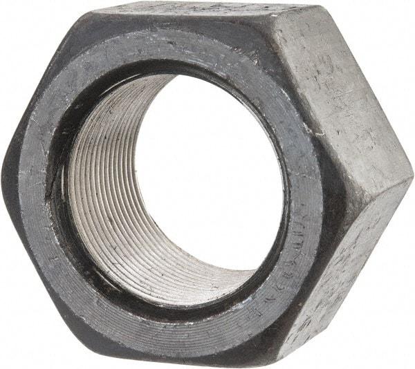 Value Collection - 1-3/4 - 12 UN Steel Right Hand Hex Nut - 2-5/8" Across Flats, 1-1/2" High, Uncoated - Exact Tool & Supply