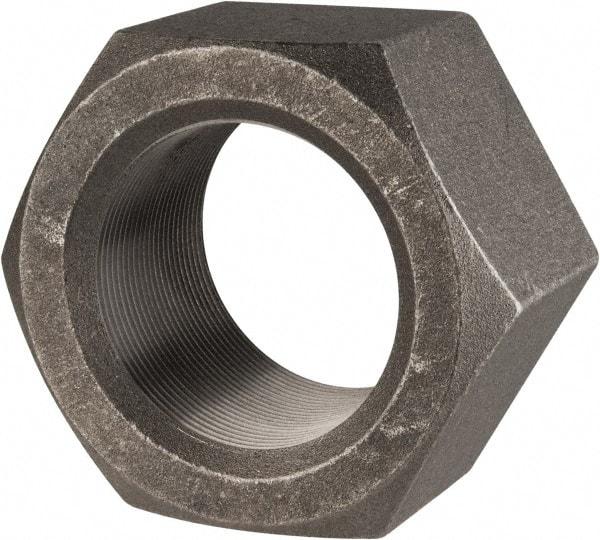 Value Collection - 2-1/2 - 12 UN Steel Right Hand Hex Nut - 3-3/4" Across Flats, 2-9/64" High, Uncoated - Exact Tool & Supply