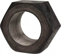 Value Collection - 3-12 UN Steel Right Hand Hex Nut - 4-1/2" Across Flats, 2-37/64" High, Uncoated - Exact Tool & Supply