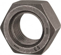 Value Collection - 1-1/4 - 7 UNC Steel Left Hand Hex Nut - 1-7/8" Across Flats, 1-1/16" High, Uncoated - Exact Tool & Supply