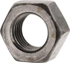 Value Collection - 5/16-24 UNF Steel Left Hand Hex Nut - 1/2" Across Flats, 17/64" High, Uncoated - Exact Tool & Supply