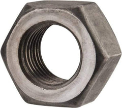 Value Collection - 7/16-20 UNF Steel Left Hand Hex Nut - 11/16" Across Flats, 3/8" High, Uncoated - Exact Tool & Supply